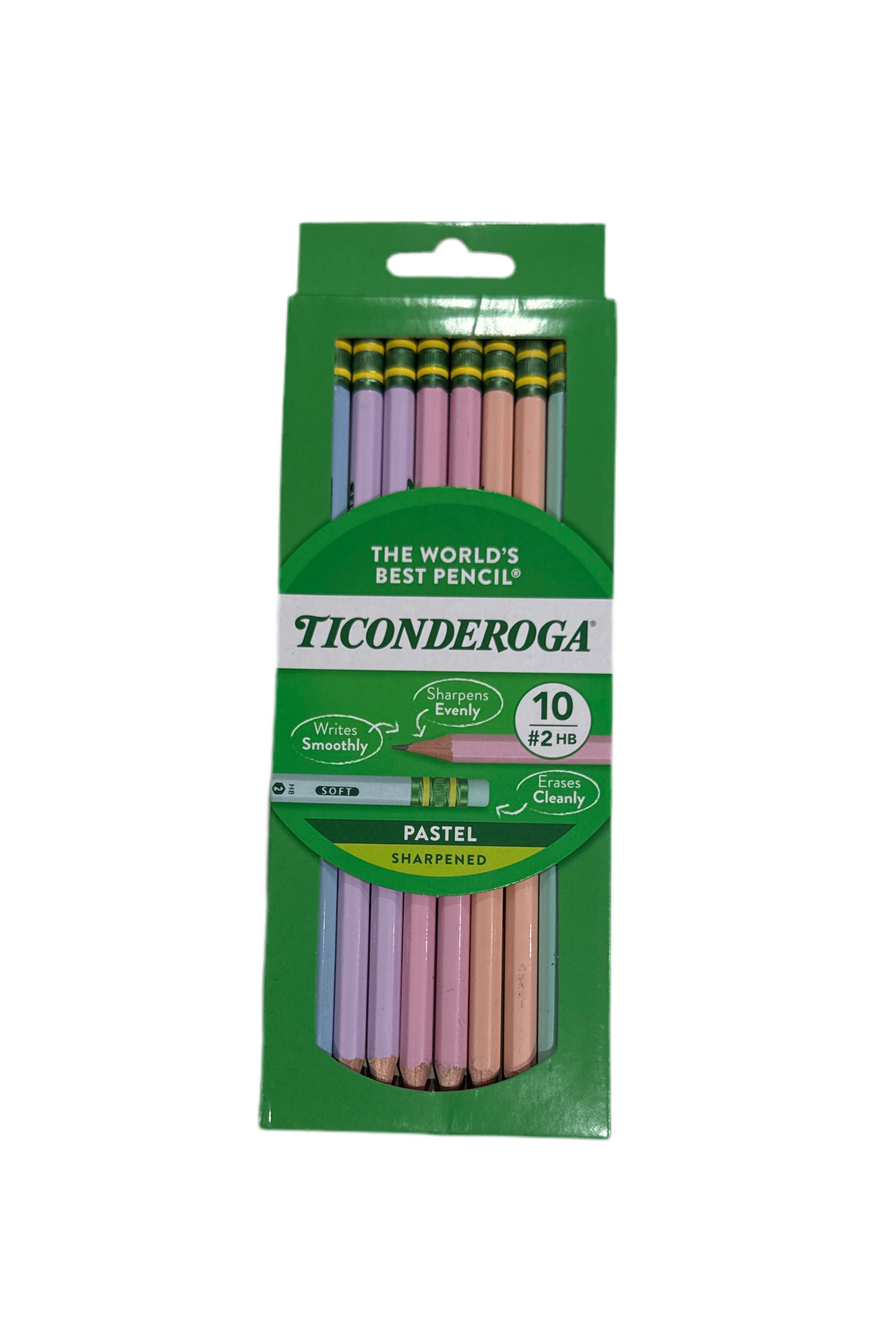 PASTEL #2 SOFT PENCIL ASST 10CT