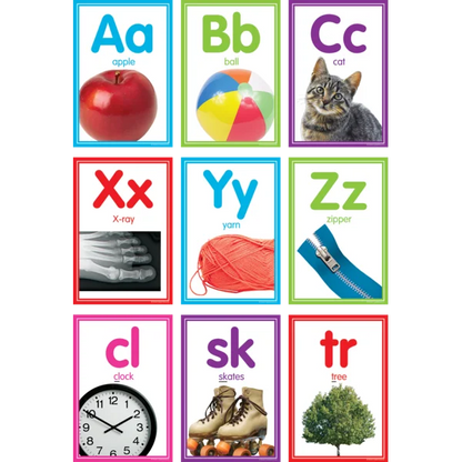 COLORFUL PHOTO ALPHABET CARDS BULLETIN BOARD 40PCS