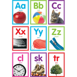 COLORFUL PHOTO ALPHABET CARDS BULLETIN BOARD 40PCS