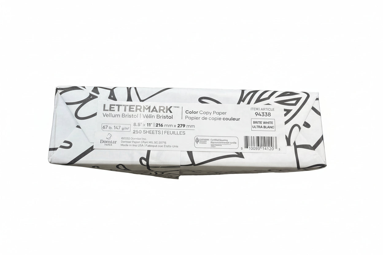 Cartulina Blanca | Carta | 67 LB | pq. 250