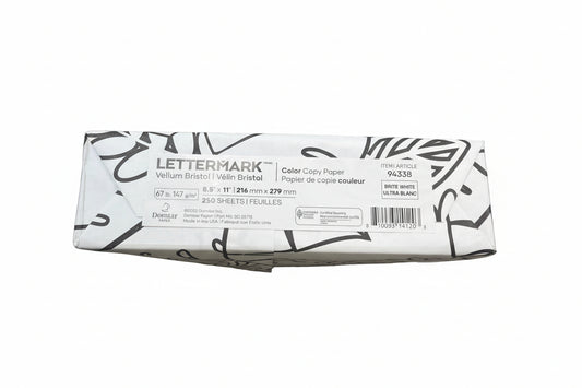 Cartulina Blanca | Carta | 67 LB | pq. 250