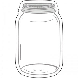 MASON JARS CUT-OUTS