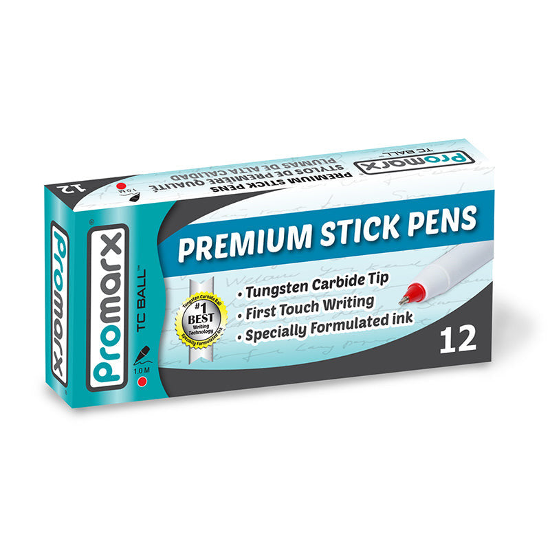TC BALL PEN MEDIUM STICK RED CJ.12