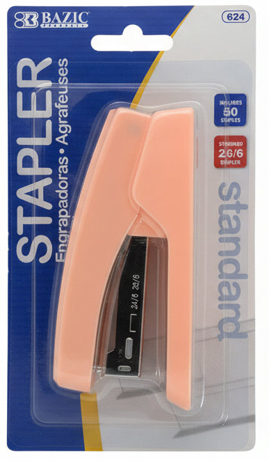 STANDARD STAPLER TRANSPARENT 26/6 STAPLES