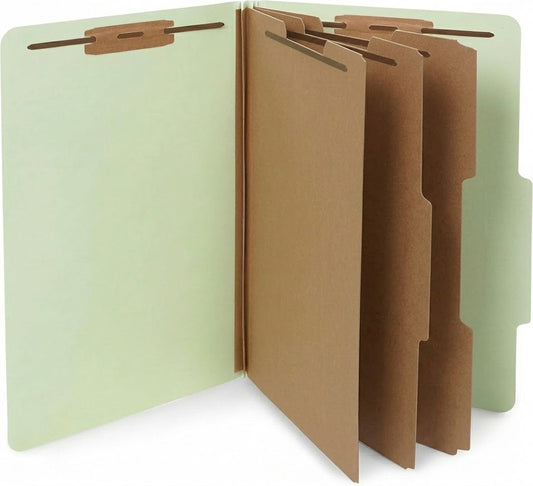 3 Partition Folder Legal Green