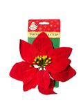 POINSETTIA CLIP 8.5IN RED