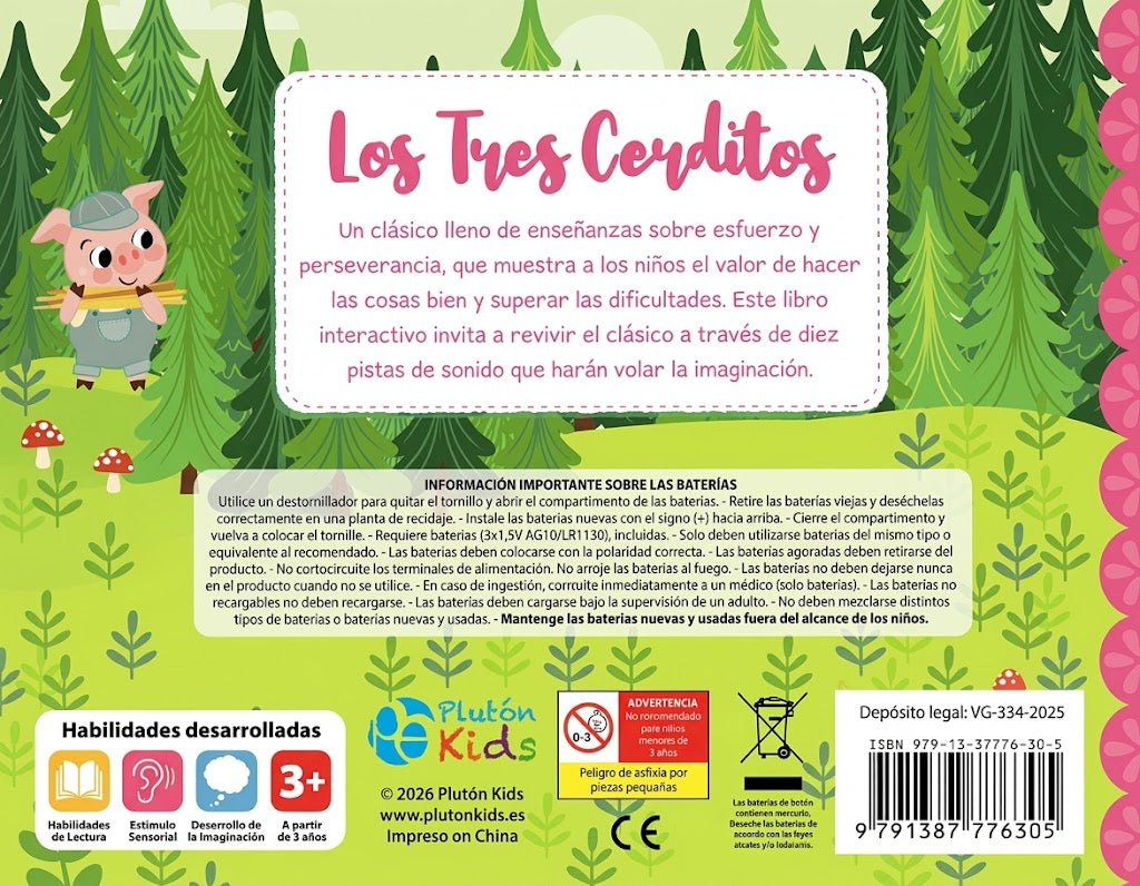 Los Tres Cerditos,  - Aventuras con Sonidos