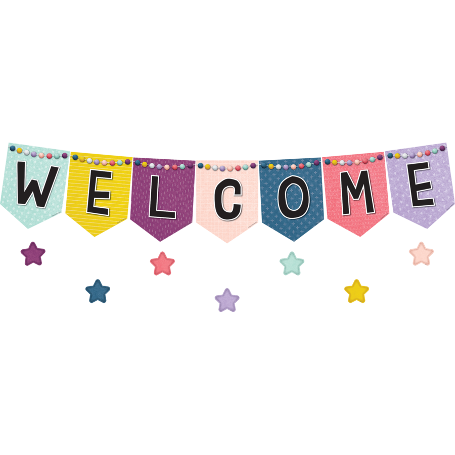 OH HAPPY DAY PENNANTS WELCOME