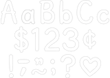 WHITE 4" MODERN CLASSIC LETTERS COMBO PACK