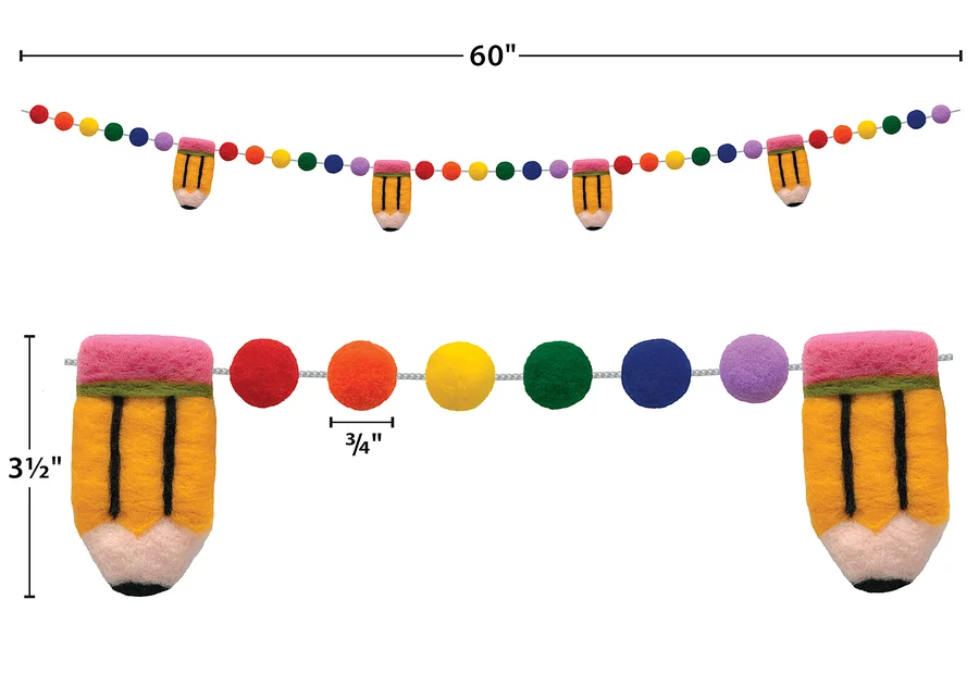 Colorful Pencils Garland