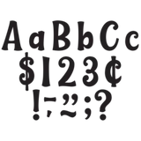 BLACK 4" WILD WHIMSY LETTERS COMBO PACK 270PCS