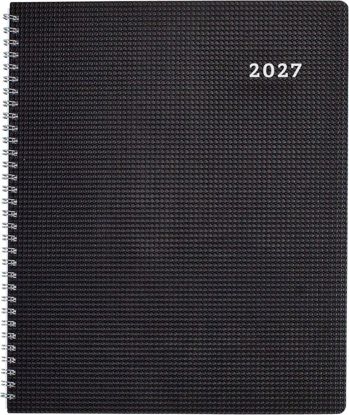 13-Month DuraFlex Time Manager 7-Day Planner - Black