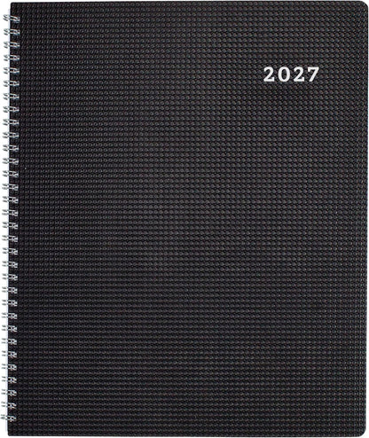 13-Month DuraFlex Time Manager 7-Day Planner - Black