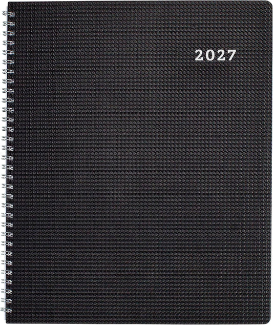 13-Month DuraFlex Time Manager 7-Day Planner - Black