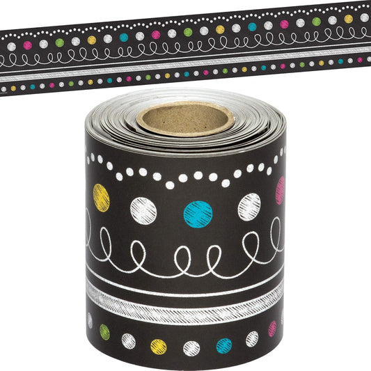 CHALKBOARD BRIGHTS STRAIGHT ROLLED BORDER TRIM