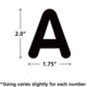 CLASSIC LETTERS 2'' UPPERCASE BLACK PACK 259PCS