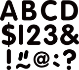 CLASSIC LETTERS 2'' UPPERCASE BLACK PACK 259PCS