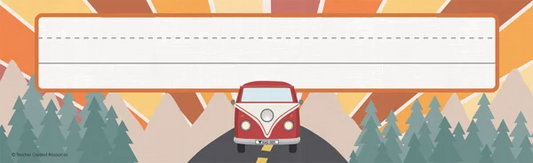 MOVING MOUNTAINS ROAD TRIP FLAT NAME PLATES