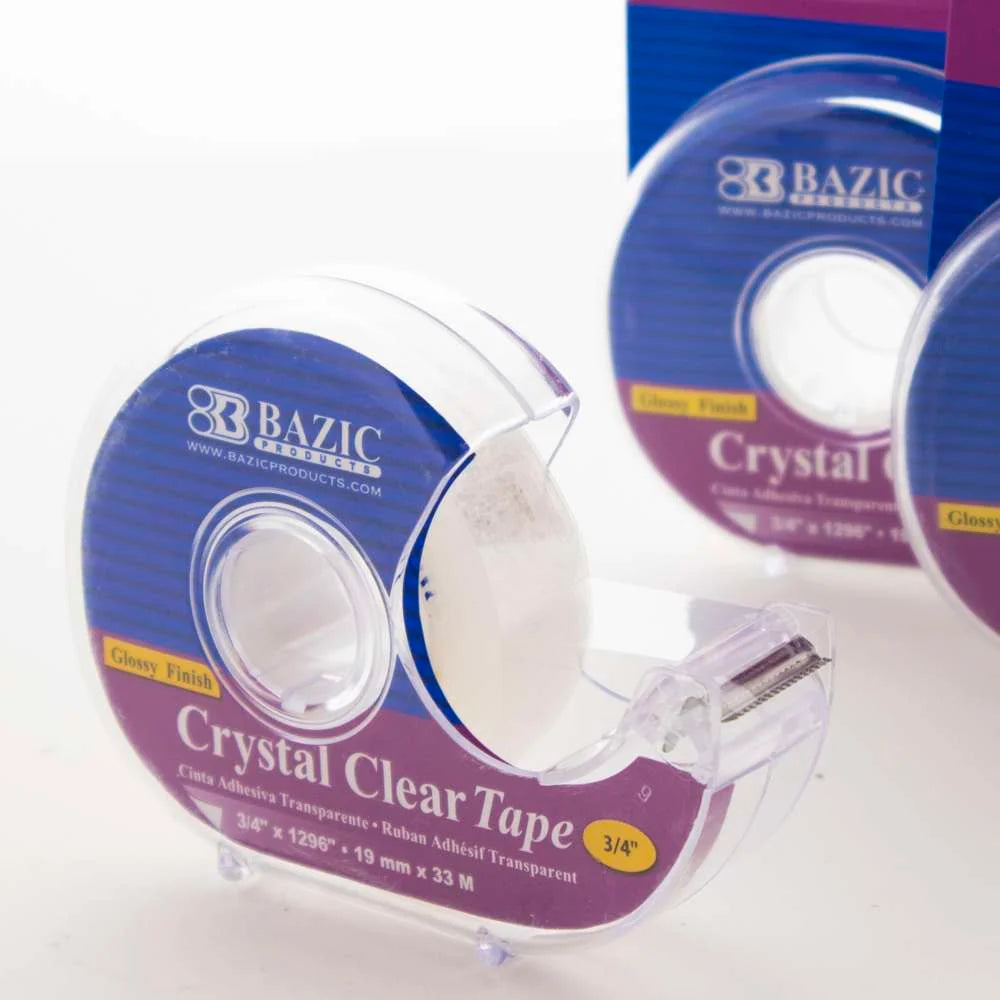 Tape Clear 3/4" X 1296" W/Dispenser