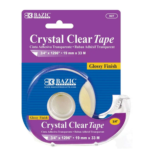 Tape Clear 3/4" X 1296" W/Dispenser
