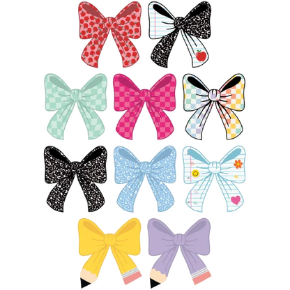 COOL FOR SCHOOL BOWS ACCENTS 30 PCS