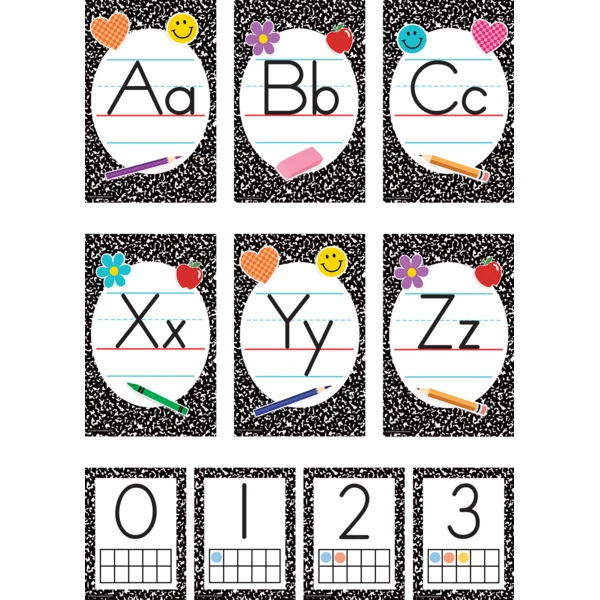 COOL FOR SCHOOL COMPOSITION ALPHABET BULLETIN BOARD
