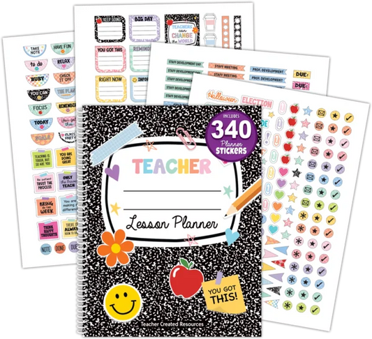 COOL FOR SCHOOL TEACHER LESSON PLANNER BOOK