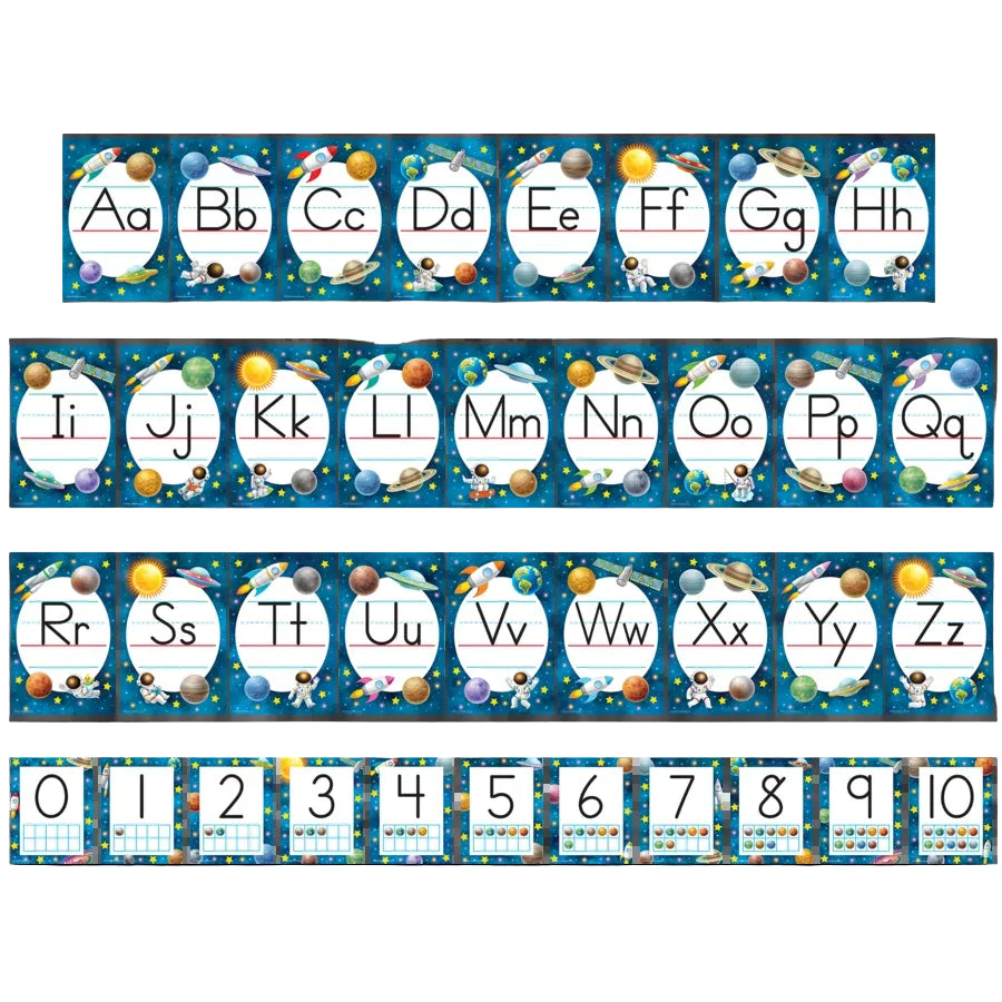 Outer Space Crew Alphabet Bulletin Board