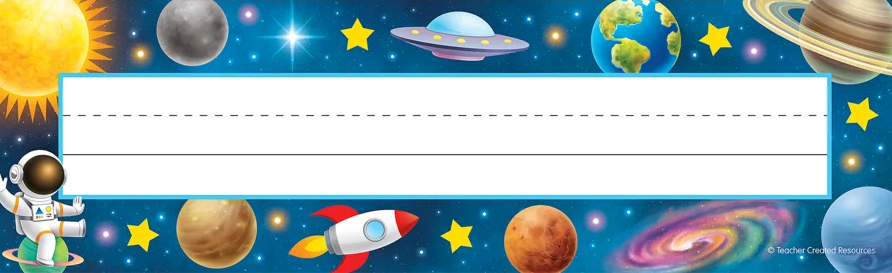 Outer Space Crew Flat Name Plates