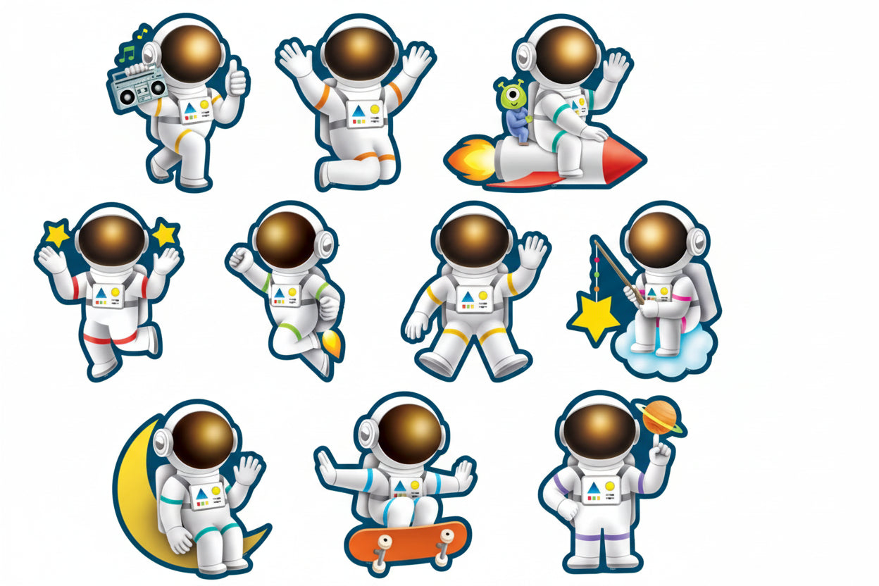 Outer Space Crew Astronauts Accents