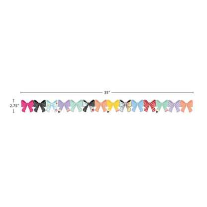 Cool for School Bows Die-Cut Border Trim