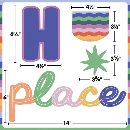 Color Crush This Is Our Happy Place Mini Bulletin Board