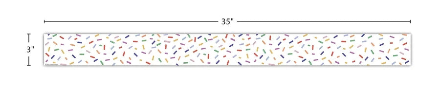 Color Crush Sprinkles Straight Border Trim
