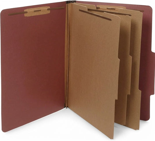 Partitions 3 Part Legal Red