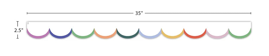 Color Crush Crushing It Scalloped Die-Cut Border Trim