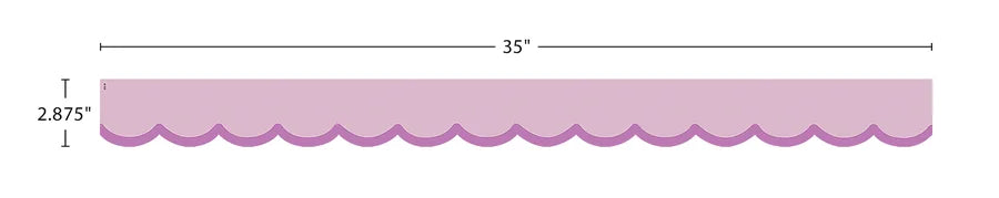Color Crush Purple Scallops Die-Cut Border Trim