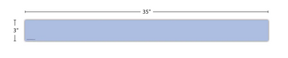 Light Blue Crush Straight Border Trim