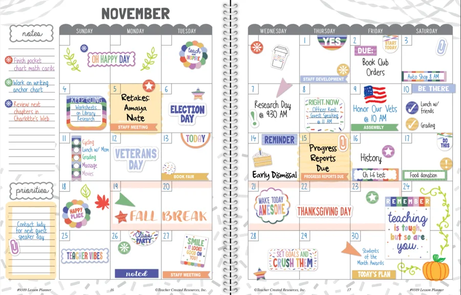 Color Crush Teacher Plan Book