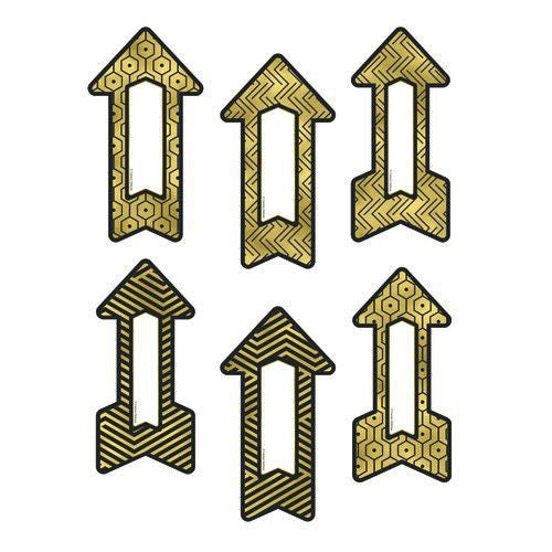 BLACK AND GOLD ARROWS CUT-OUTS