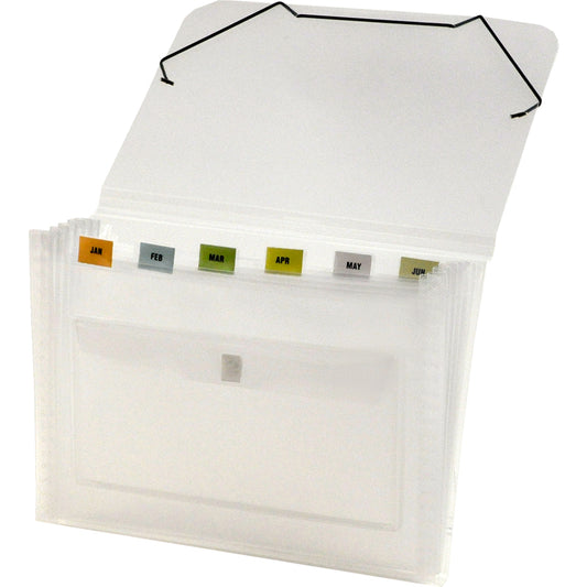 Expanding File Plastic with Elastic | Clear