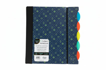 10 Collegue Ruled Subject Notebook | 250 Sheets