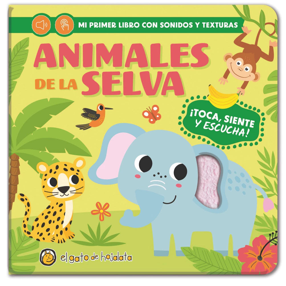 Animales de la Selva | Mi Primer Libro con Sonidos y Texturas | Guadal