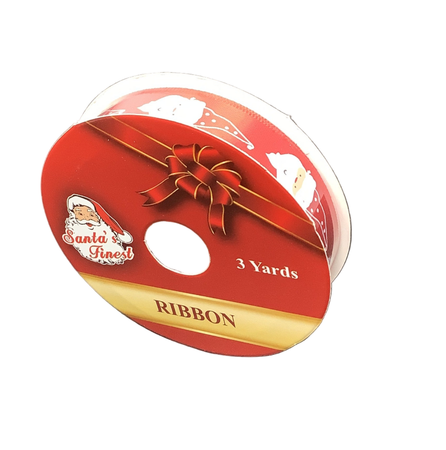 CHRISTMAS RIBBON 3YD SATIN 7 ASTD