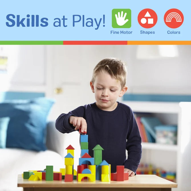 100 Wood Blocks Set