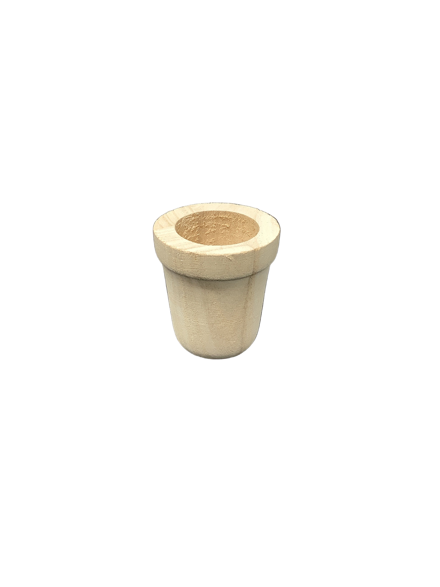 MINI FLOWER WOOD POT 2.4X2.6IN