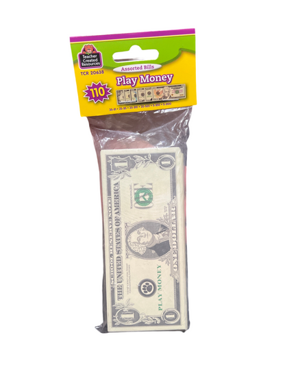 PLAY MONEY: ASSORTED BILLS 110 BILLS