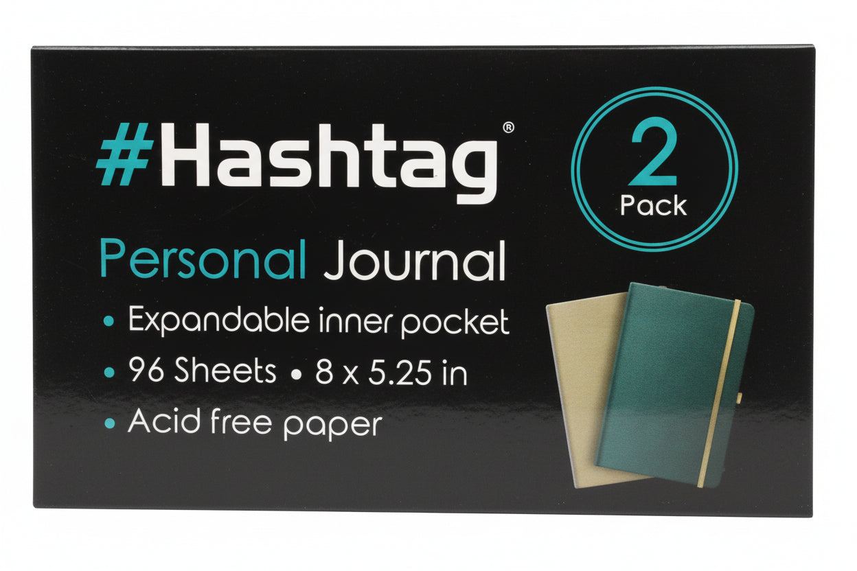 #Hashtag Personal Journal | 2 Pack |  8 X 5.25
