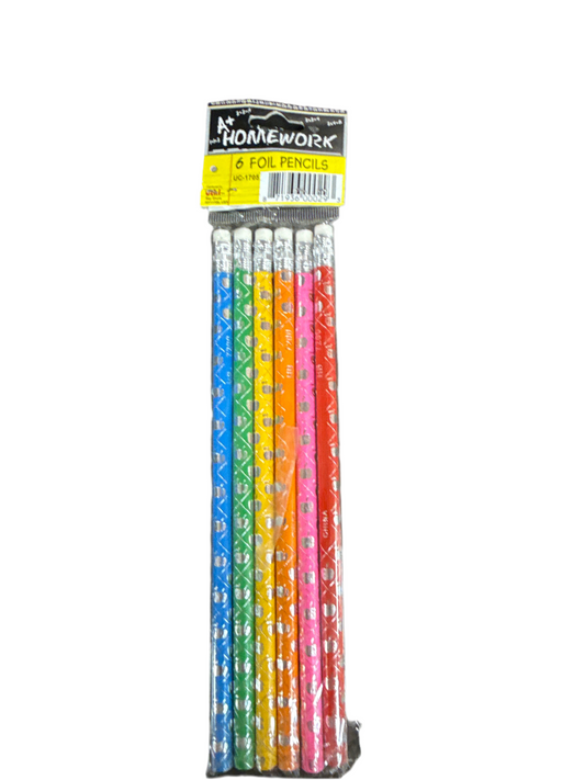 6PK FOIL PENCILS UC1705