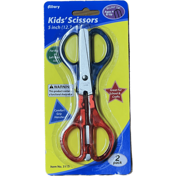 TIJERAS NINOS 5" BLUNT OR POINTED TIP(PQ.2)