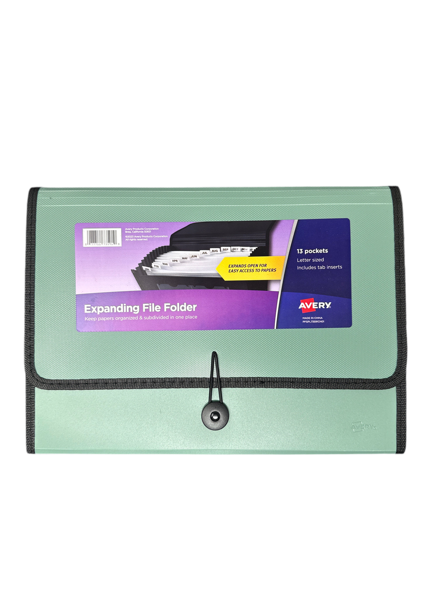 EXPANDING FILE FOLDER LETTER SIZE 13-POCKET ASSTD